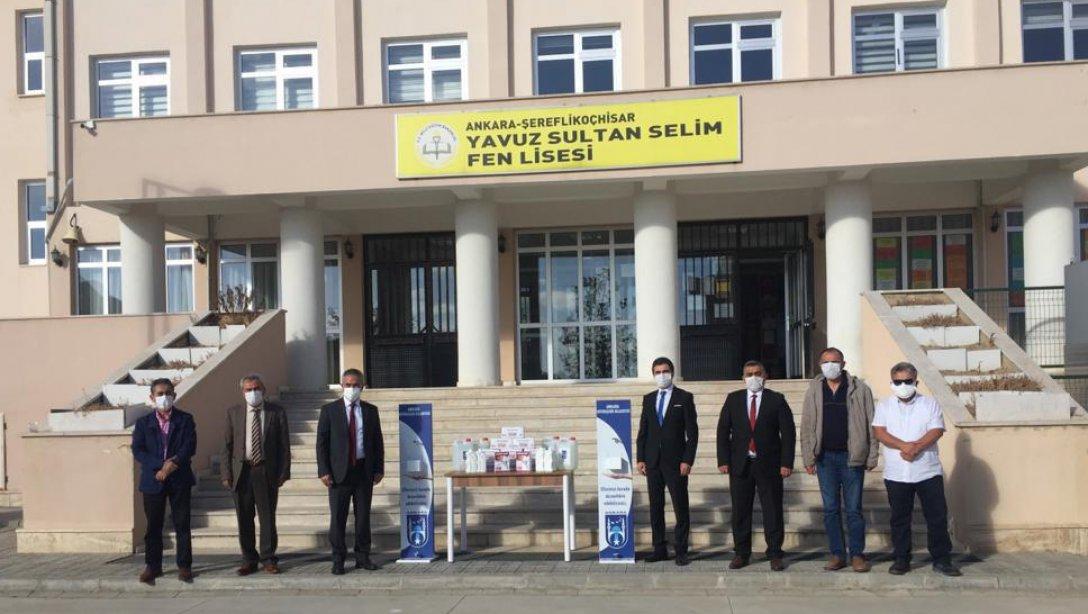 Ankara Büyükşehir Belediyesi tarafından maske ve hijyen ürünleri okullarımıza ulaştırıldı.