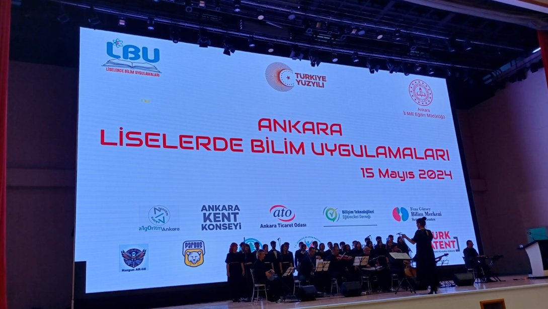 Yavuz Sultan Selim Fen Lisesi Öğrencileri Ortaöğretim Genel Müdürlüğü Liselerde Bilim Uygulamaları Programı'nda Projesini Sergiledi